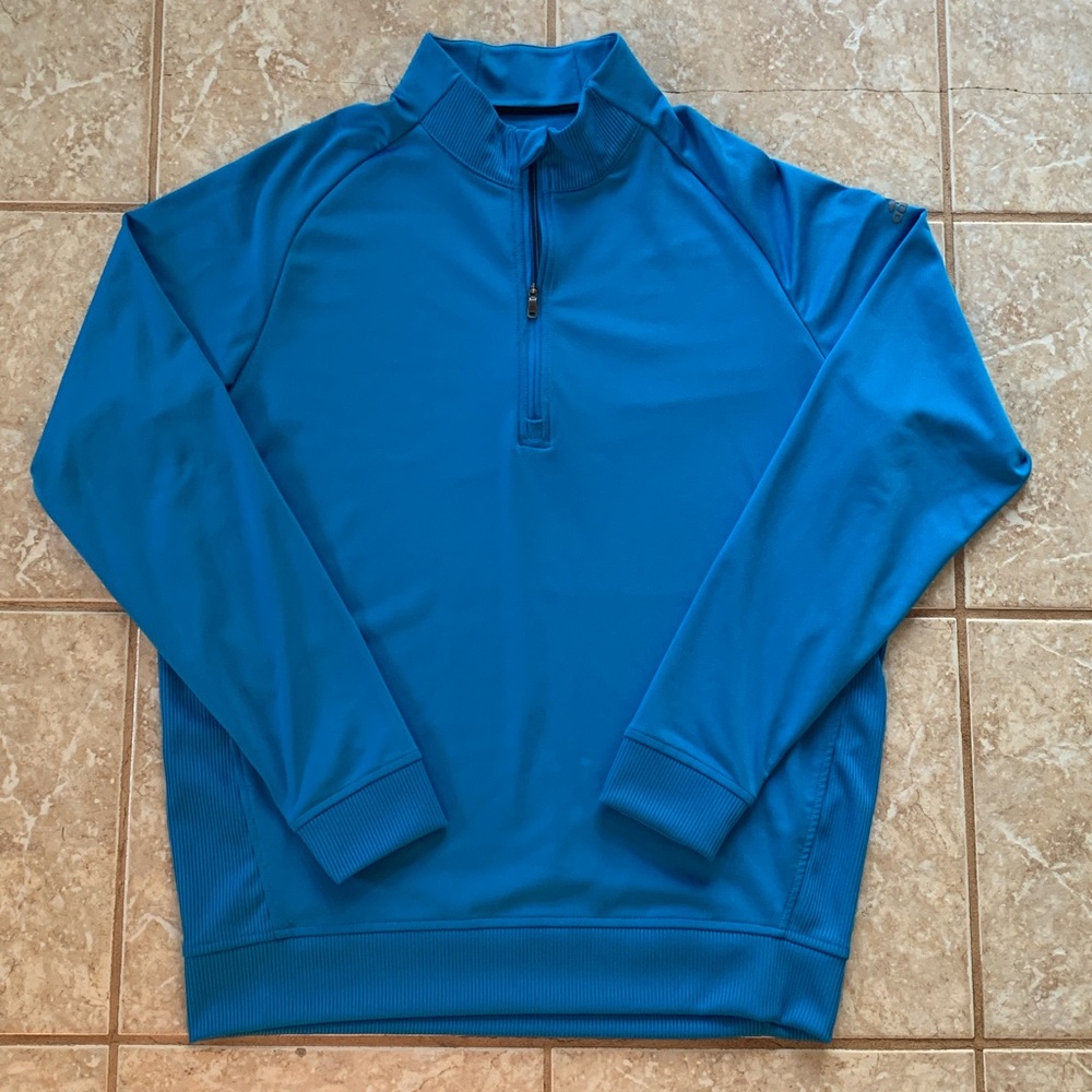 Men’s Adidas Ultramarine 1/4 Zip golf Pullover - Picture 2 of 10